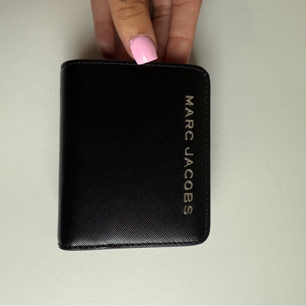 Marc Jacobs Black Card Holder with Silver Logo